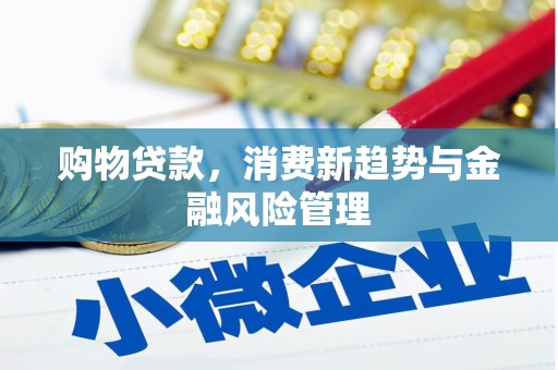 昌图购物贷款，消费新趋势与金融风险管理