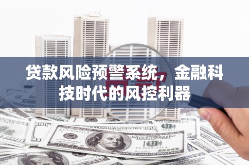 昌图贷款风险预警系统，金融科技时代的风控利器