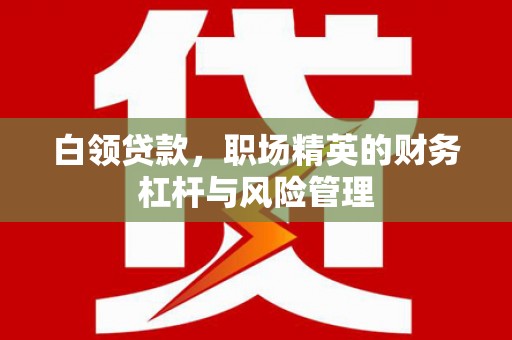 昌图白领贷款，职场精英的财务杠杆与风险管理