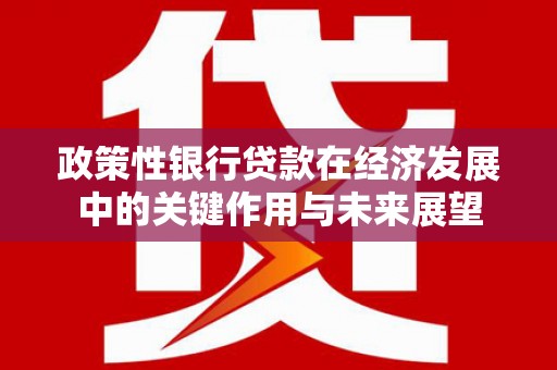 昌图政策性银行贷款在经济发展中的关键作用与未来展望