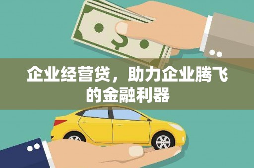 昌图企业经营贷，助力企业腾飞的金融利器