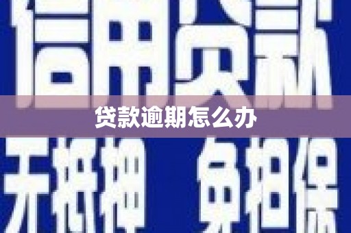 昌图贷款逾期怎么办
