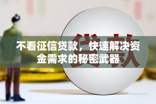 昌图不看征信贷款，快速解决资金需求的秘密武器