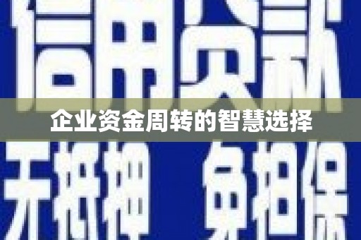 昌图企业资金周转的智慧选择