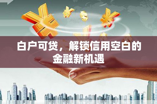 昌图白户可贷，解锁信用空白的金融新机遇