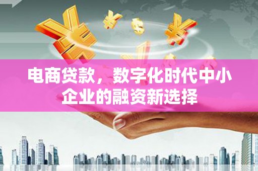 昌图电商贷款，数字化时代中小企业的融资新选择