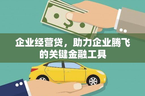 昌图企业经营贷，助力企业腾飞的关键金融工具