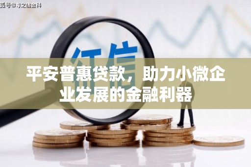 昌图平安普惠贷款，助力小微企业发展的金融利器