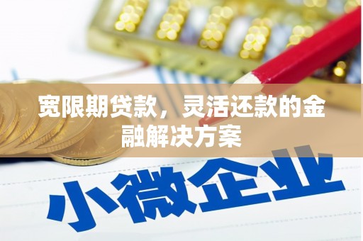 昌图宽限期贷款，灵活还款的金融解决方案