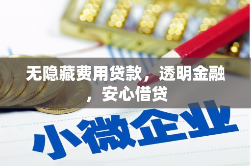 昌图无隐藏费用贷款，透明金融，安心借贷