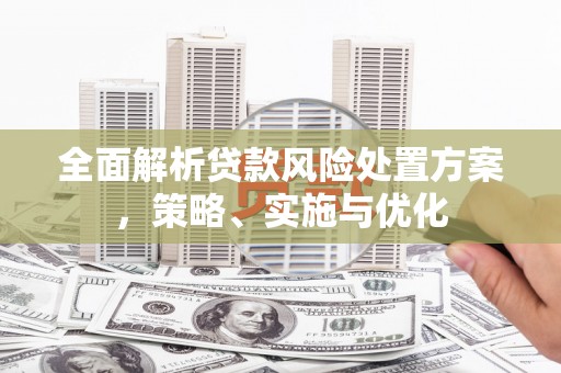 昌图全面解析贷款风险处置方案，策略、实施与优化