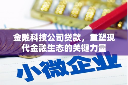 昌图金融科技公司贷款，重塑现代金融生态的关键力量