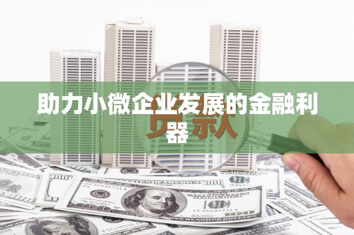 昌图助力小微企业发展的金融利器
