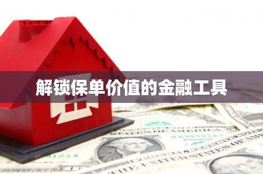 昌图解锁保单价值的金融工具